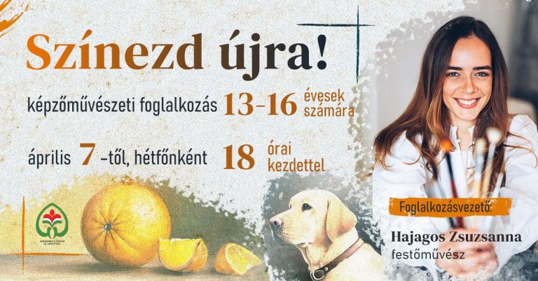 Színezd újra – képzőművészeti foglalkozás 13-16 évesek részére