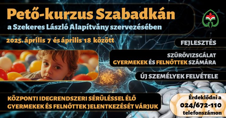 Pető-módszer – szűrés és fejlesztés Szabadkán