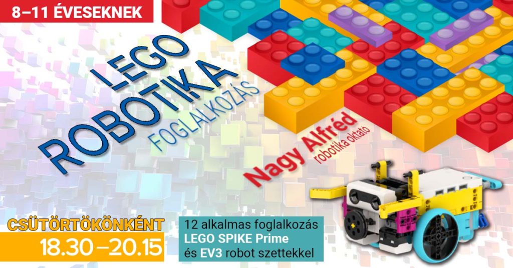 LEGO robotika foglalkozás 8-11 éveseknek